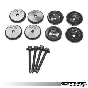Inserts Aluminium Usiné pour Fixation de Berceau Avant – Châssis B5/B6/B7 – 034-601-0000 – 034MOTORSPORT