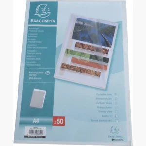 Pochettes coin polypropyléne - A4 - CRISTAL sachet de 50